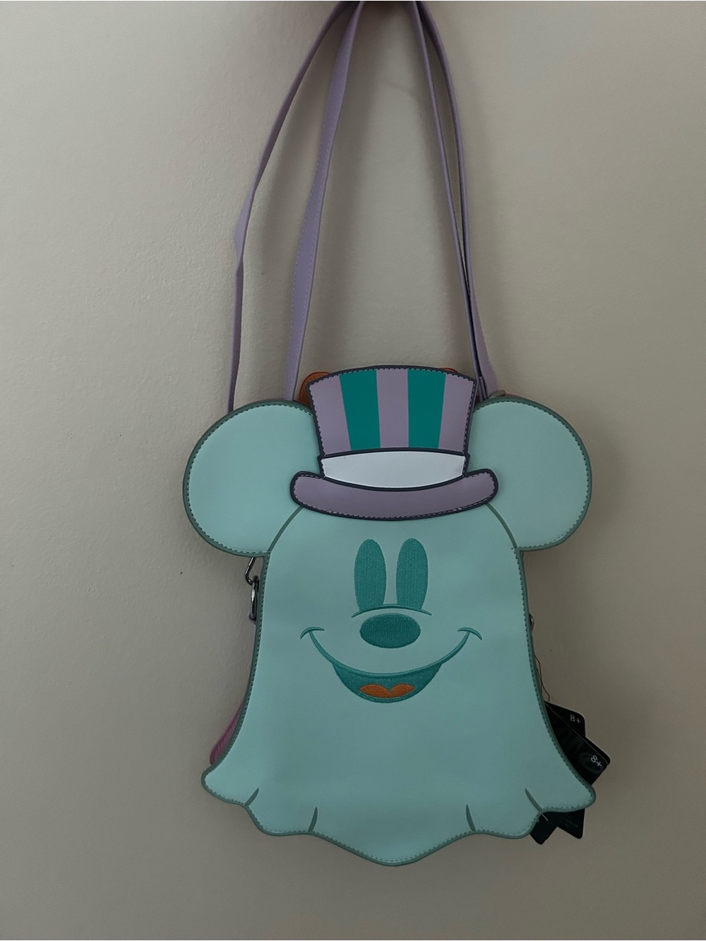 NWT Loungefly Disney Halloween Ghost Minnie & Mickey Double Sided Crossbody Bag
